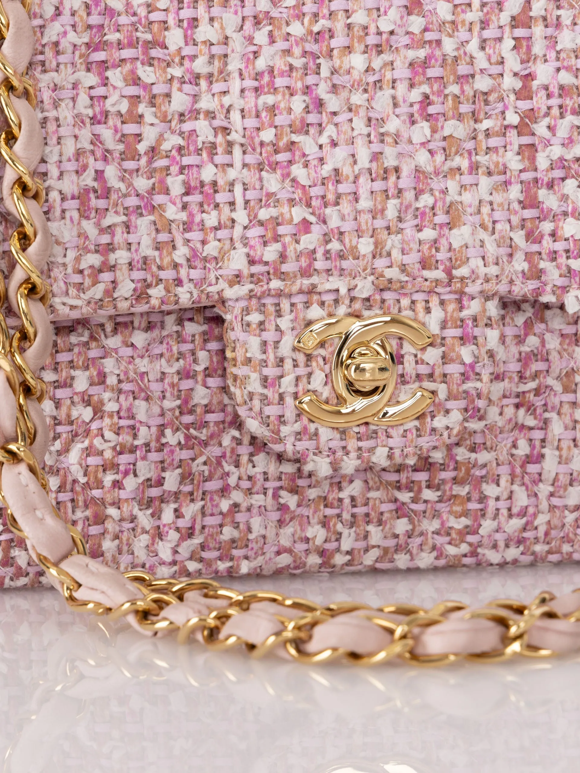 Chanel 2003 Tweed Medium Double Flap