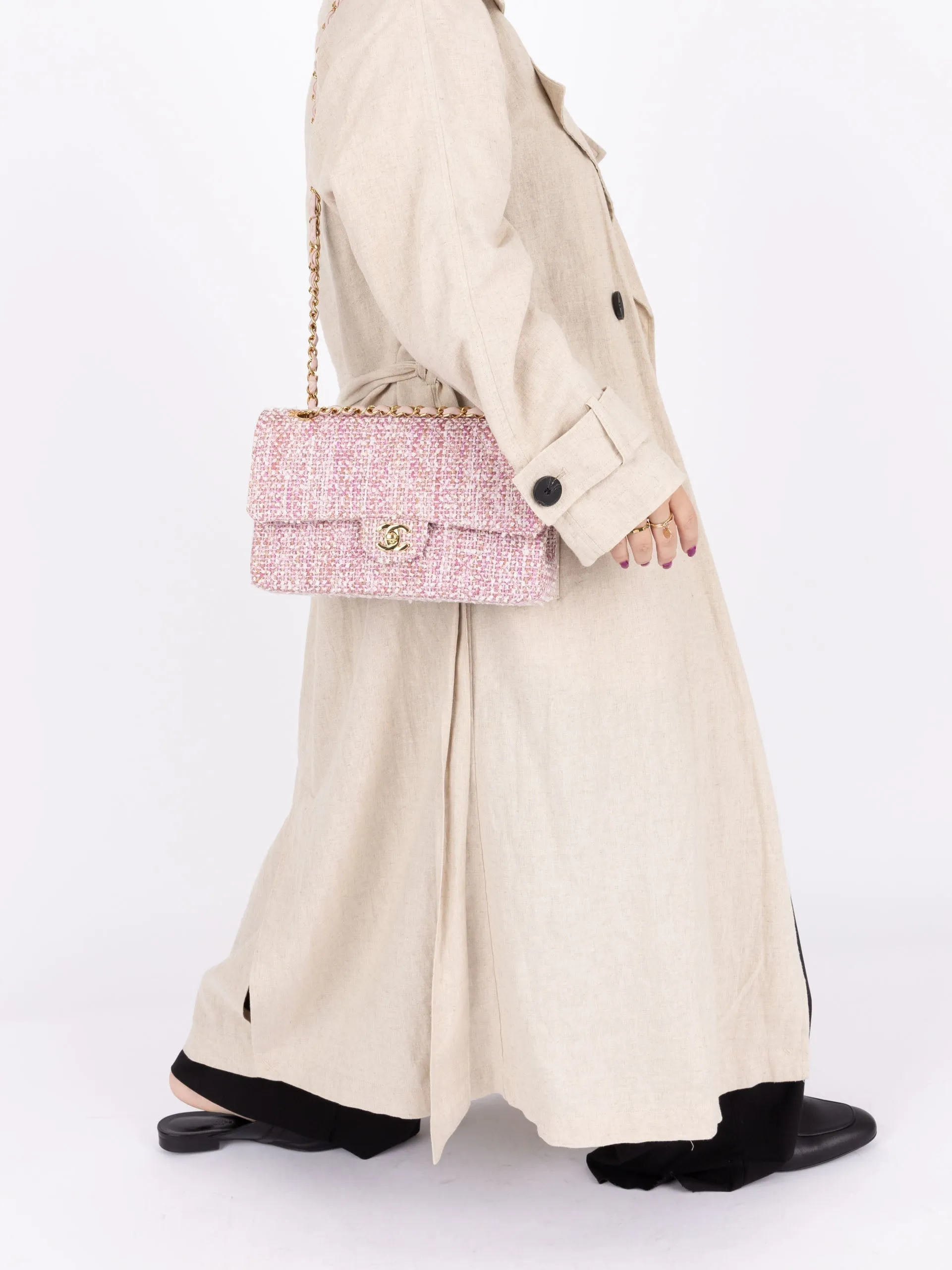 Chanel 2003 Tweed Medium Double Flap