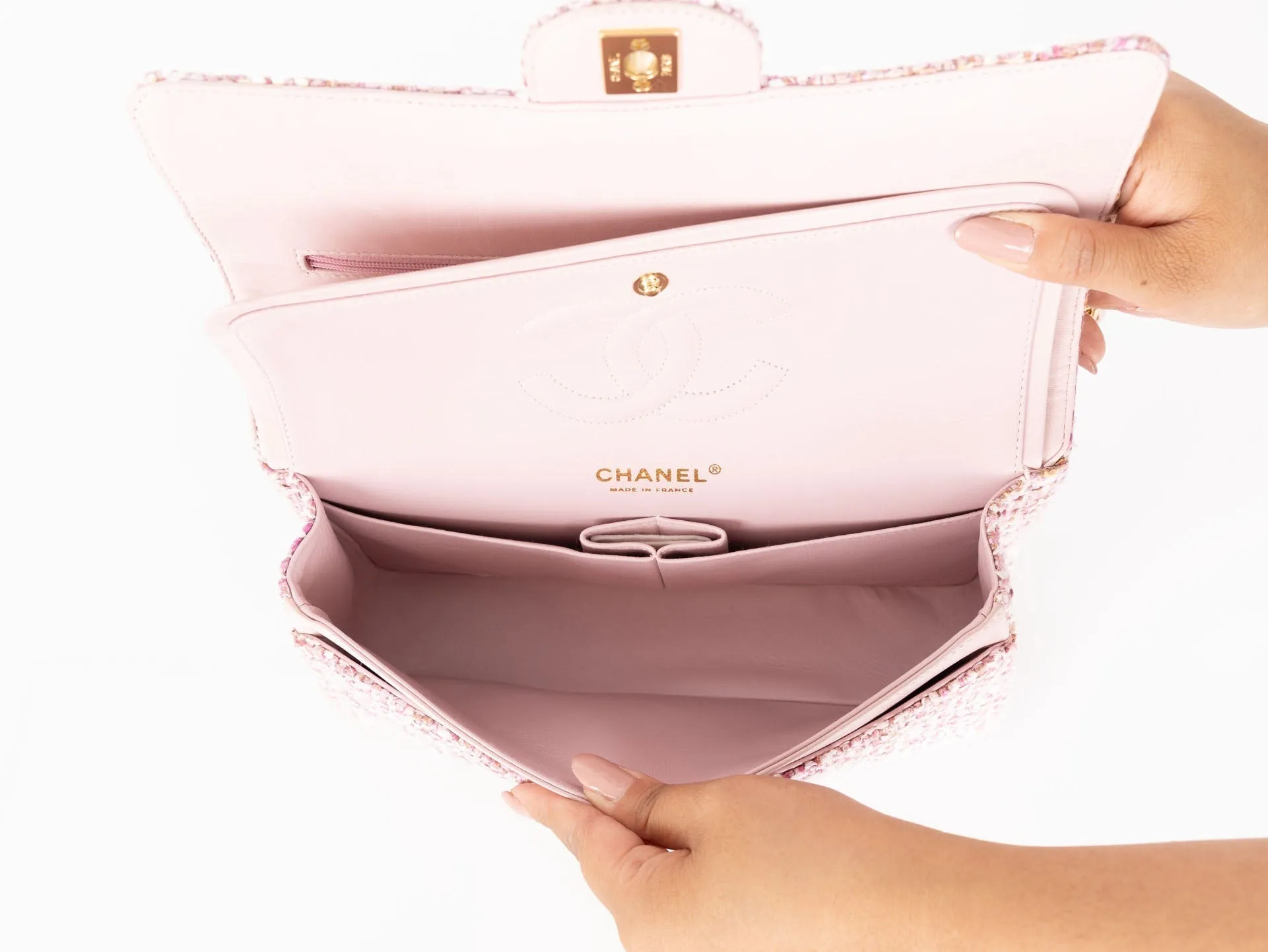 Chanel 2003 Tweed Medium Double Flap