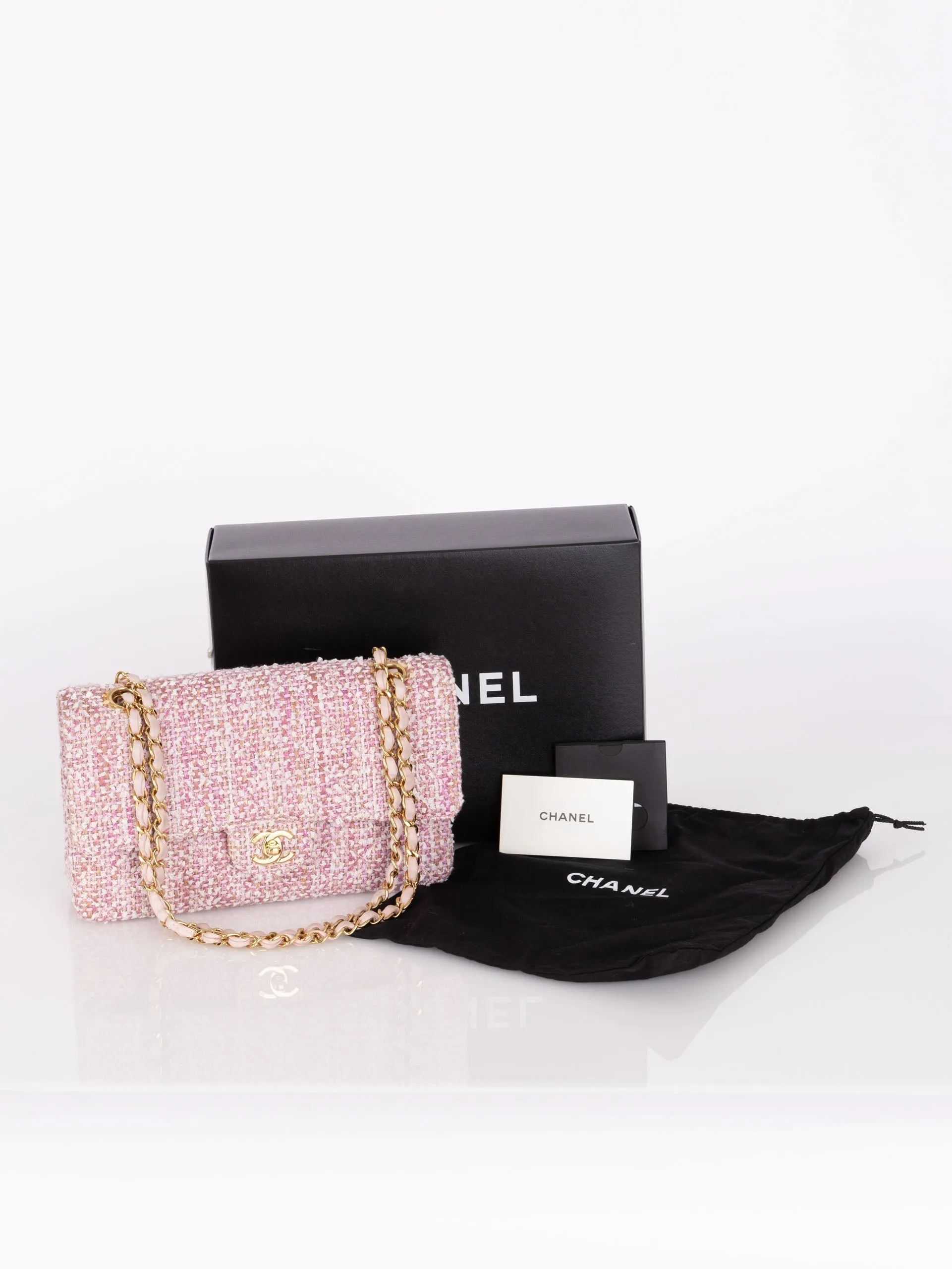 Chanel 2003 Tweed Medium Double Flap