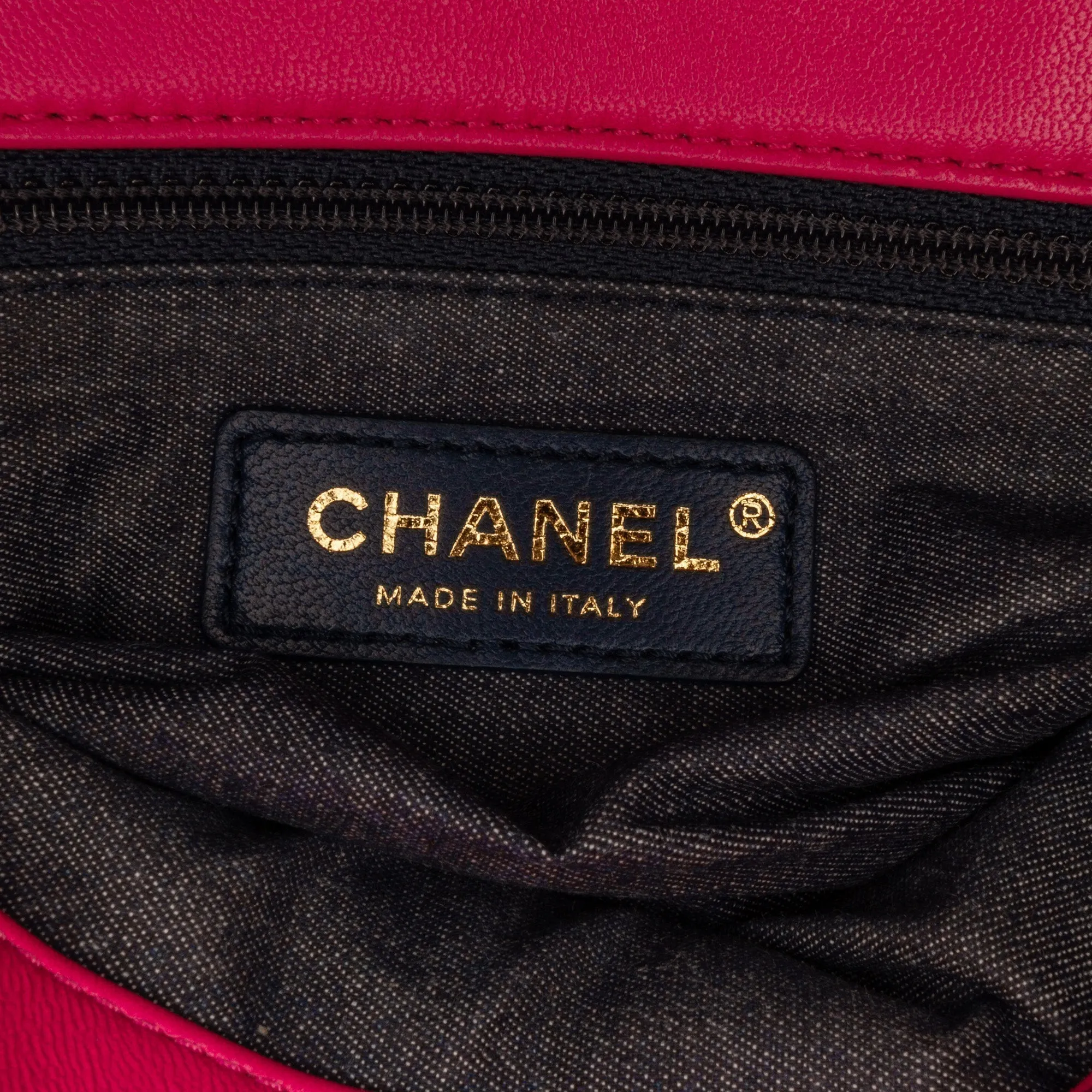 Chanel Classic Single Flap Mini Square Pink Lambskin Gold