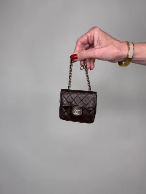 CHANEL Rare Matelasse Mini Mini Chain bag with chain belt