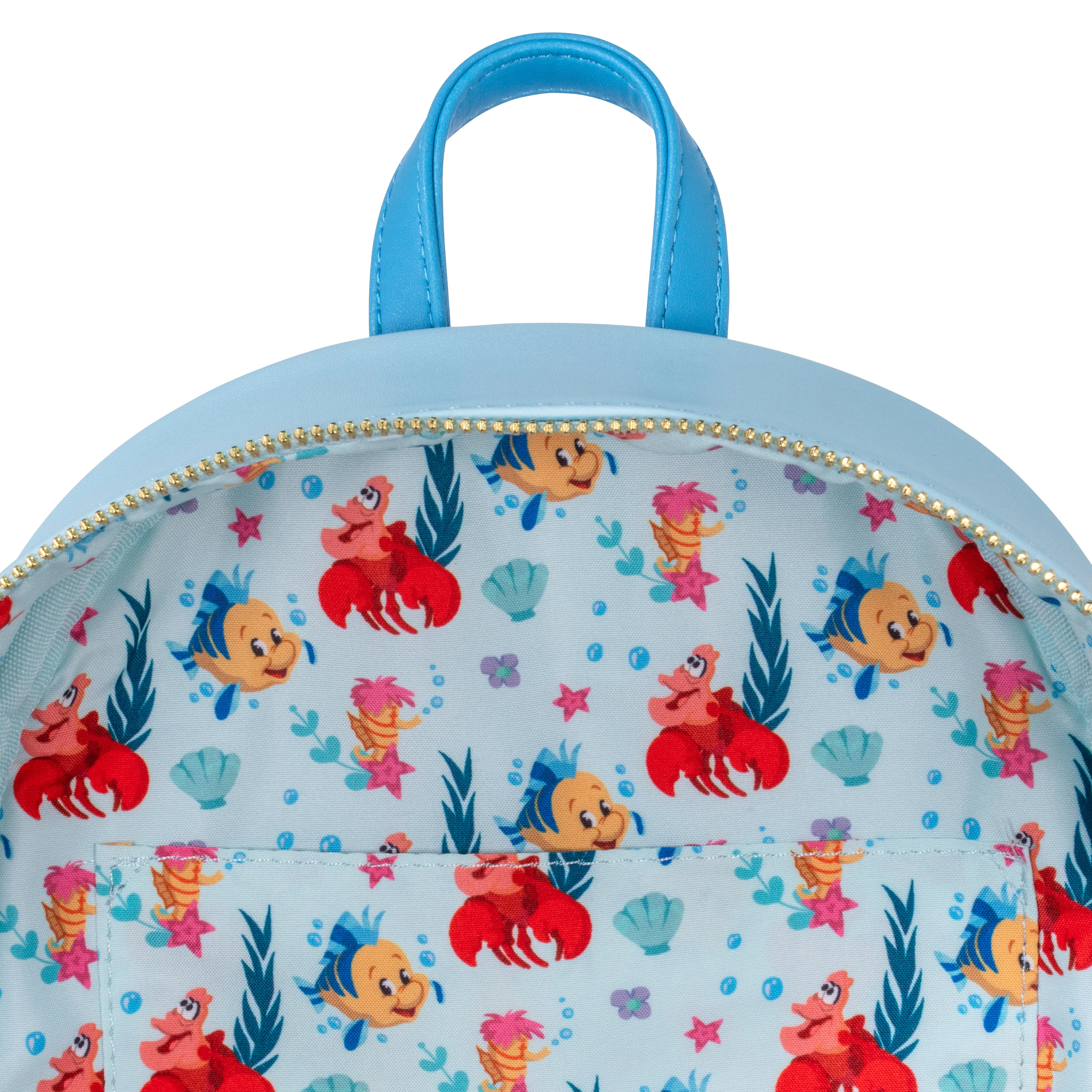 COLLECTION LOUNGE EXCLUSIVE Loungefly Little Mermaid Stained Glass Backpack