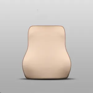 Color: Beige, Style: Waist - Memory foam car headrest lumbar
