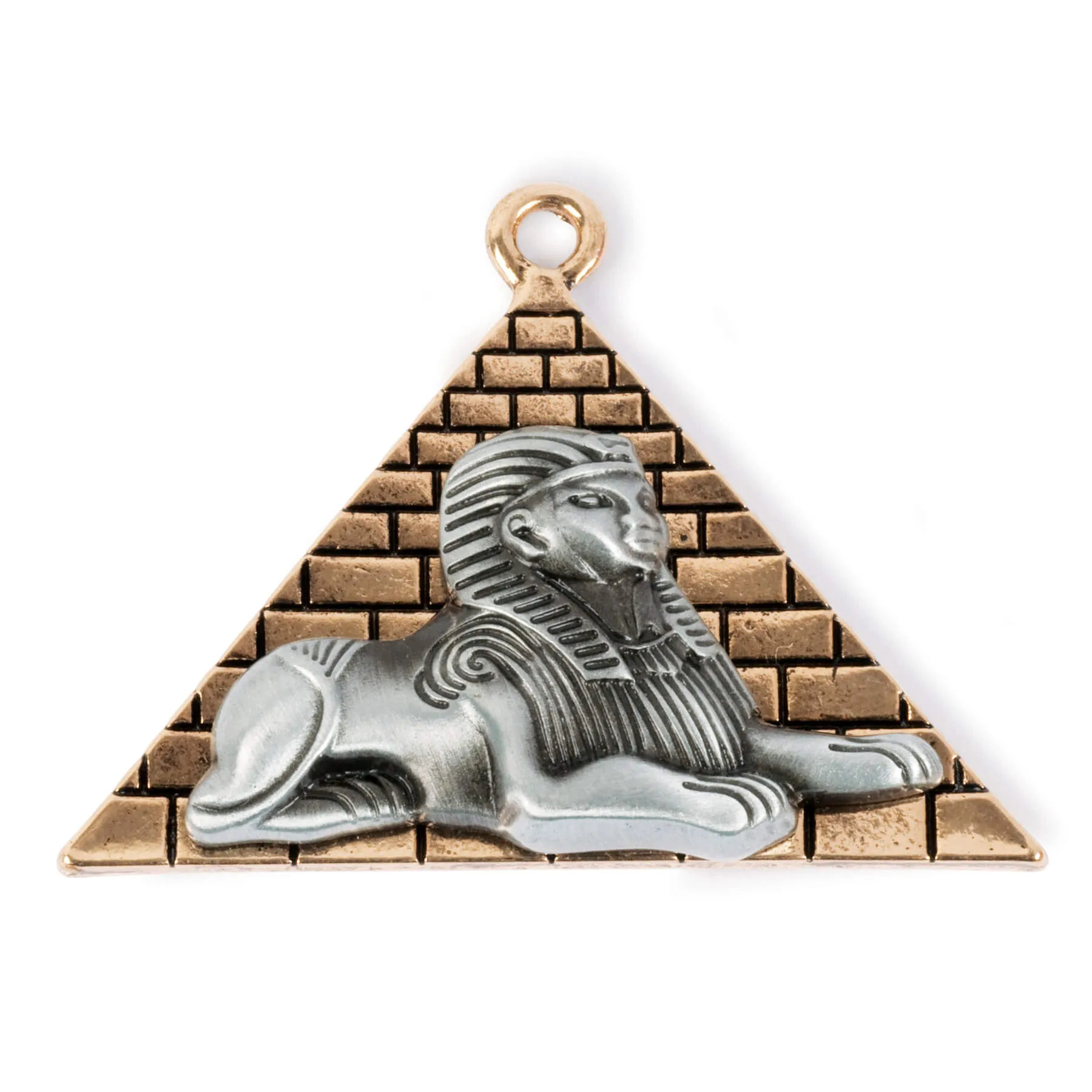 Egyptian Pyramid and Sphinx Pendant