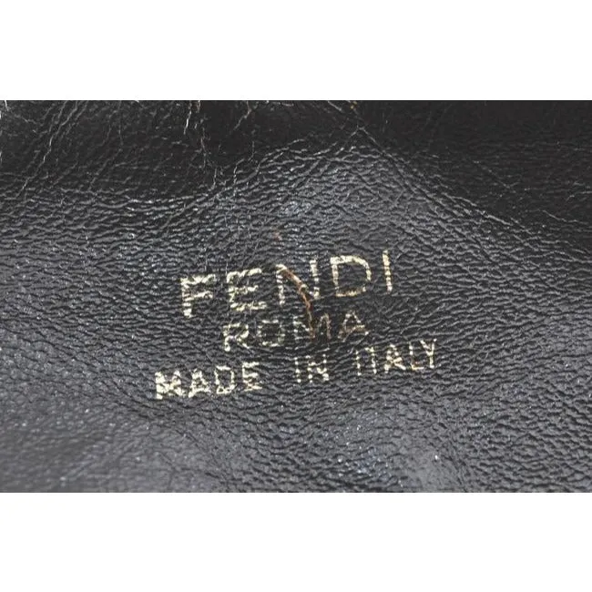 Fendi Top Handle Two Way Tobacco Zucca Print Canvas And Leather Satchel
