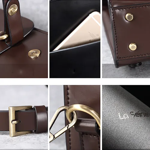 Genuine Leather Laptop Backpack For Women Leather Backpack Pocketbook