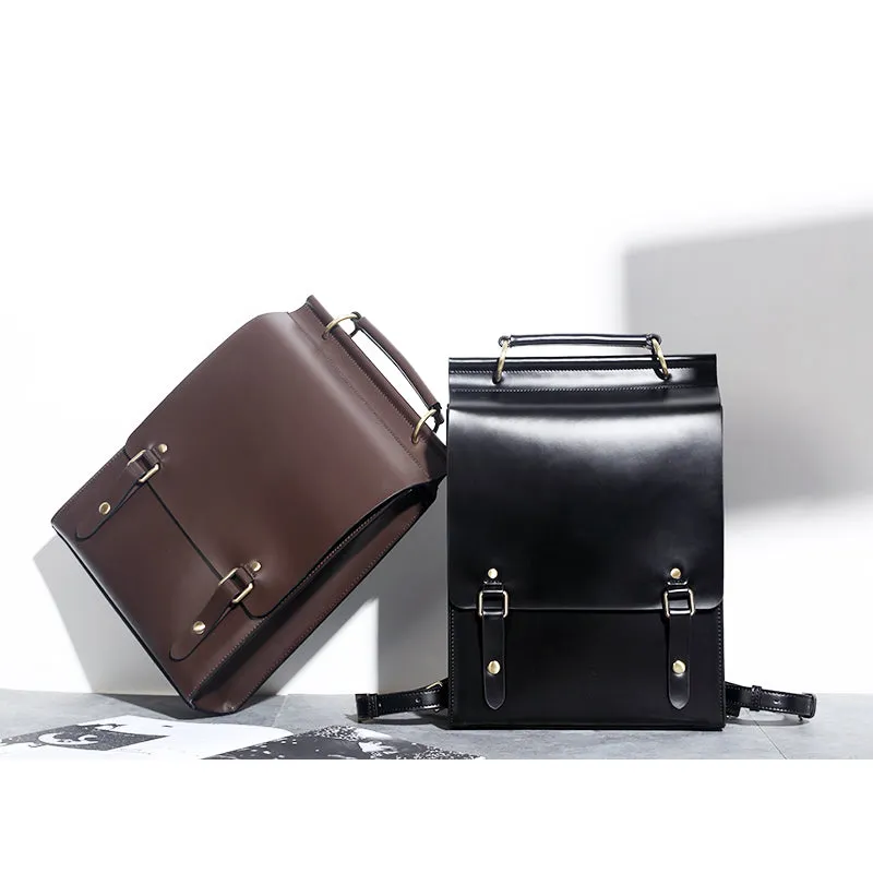 Genuine Leather Laptop Backpack For Women Leather Backpack Pocketbook