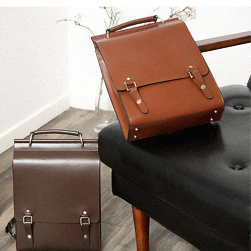 Genuine Leather Laptop Backpack For Women Leather Backpack Pocketbook
