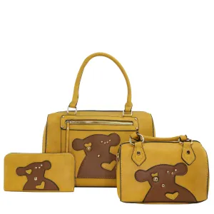 GS-214-T3 - Teddy Bear 3 Bags Set - 7 Colors