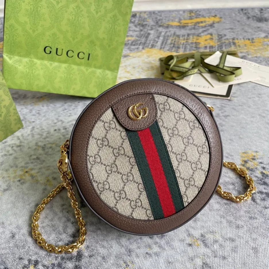 Gucci Ophidia GG Mini Round Shoulder Bag