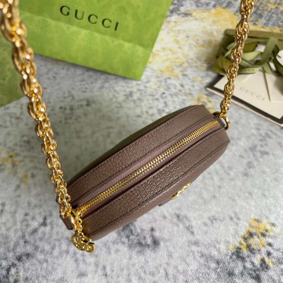 Gucci Ophidia GG Mini Round Shoulder Bag