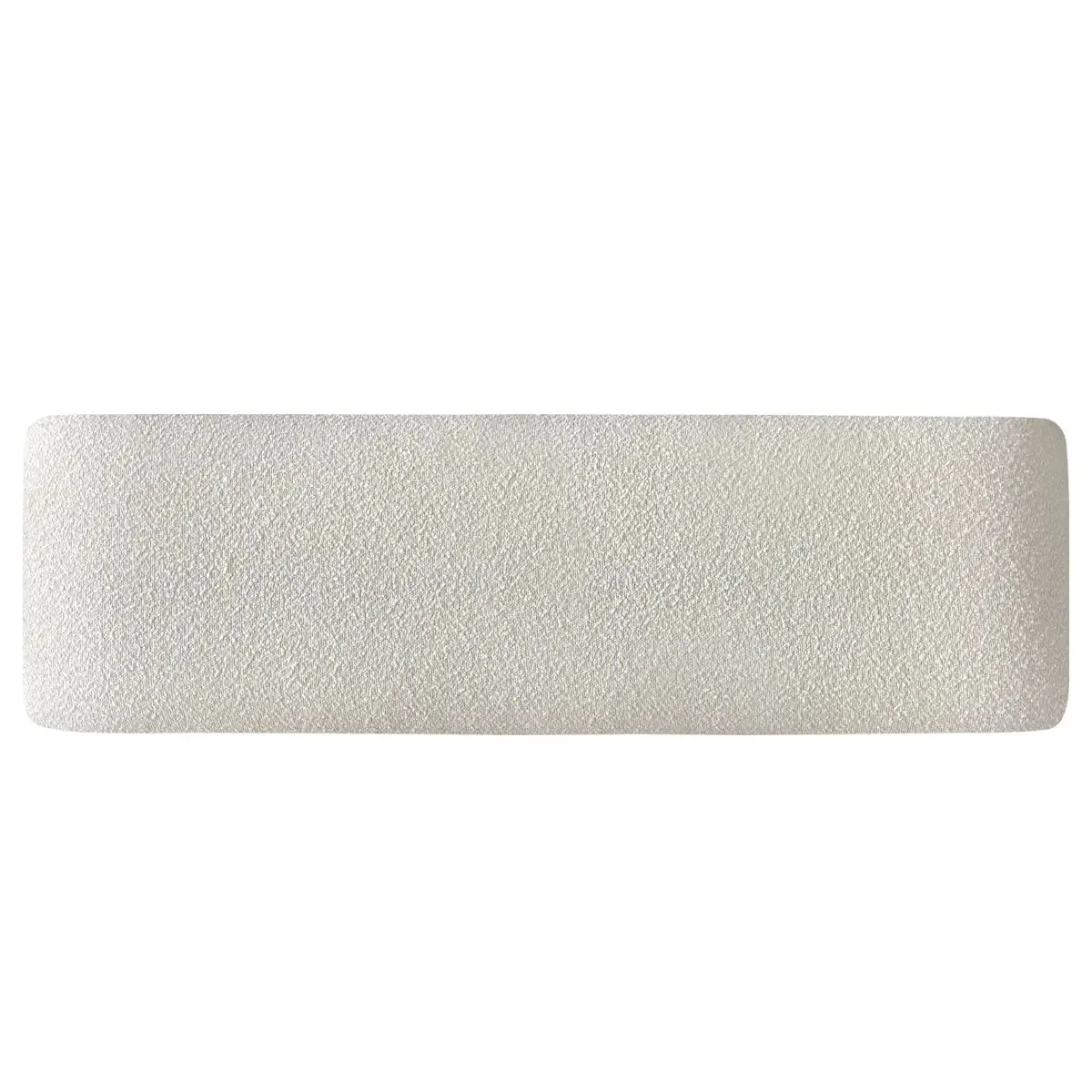 Lily 60" Modern Beige Boucle Waterfall Bench