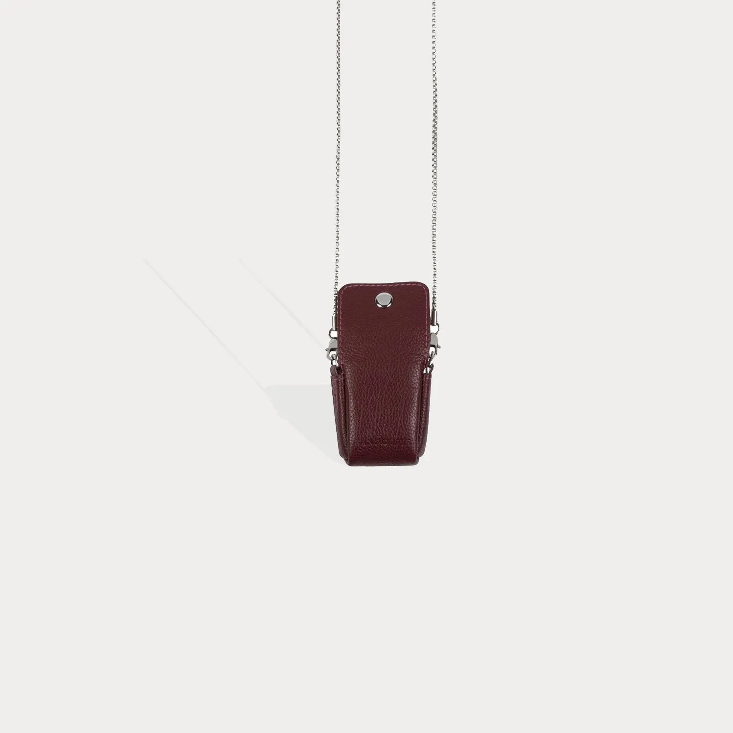 Riley AirPods Pouch - Wine/Silver