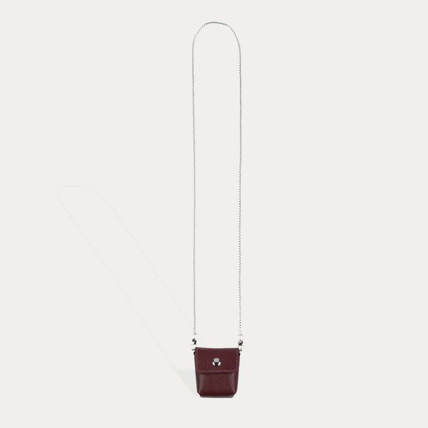 Riley AirPods Pouch - Wine/Silver
