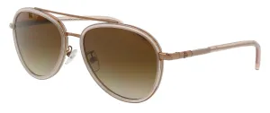 Tory Burch 0TY6089 332313 Rose Gold Aviator Sunglasses